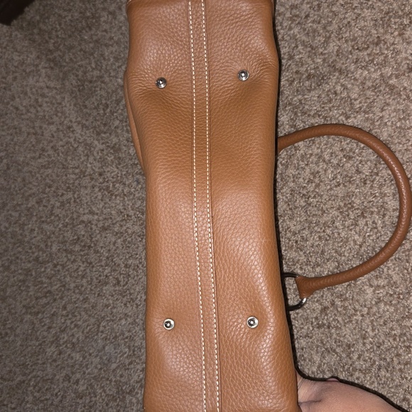 Dooney & Bourke Double Pocket Tote, Brown Leather - Picture 7 of 8